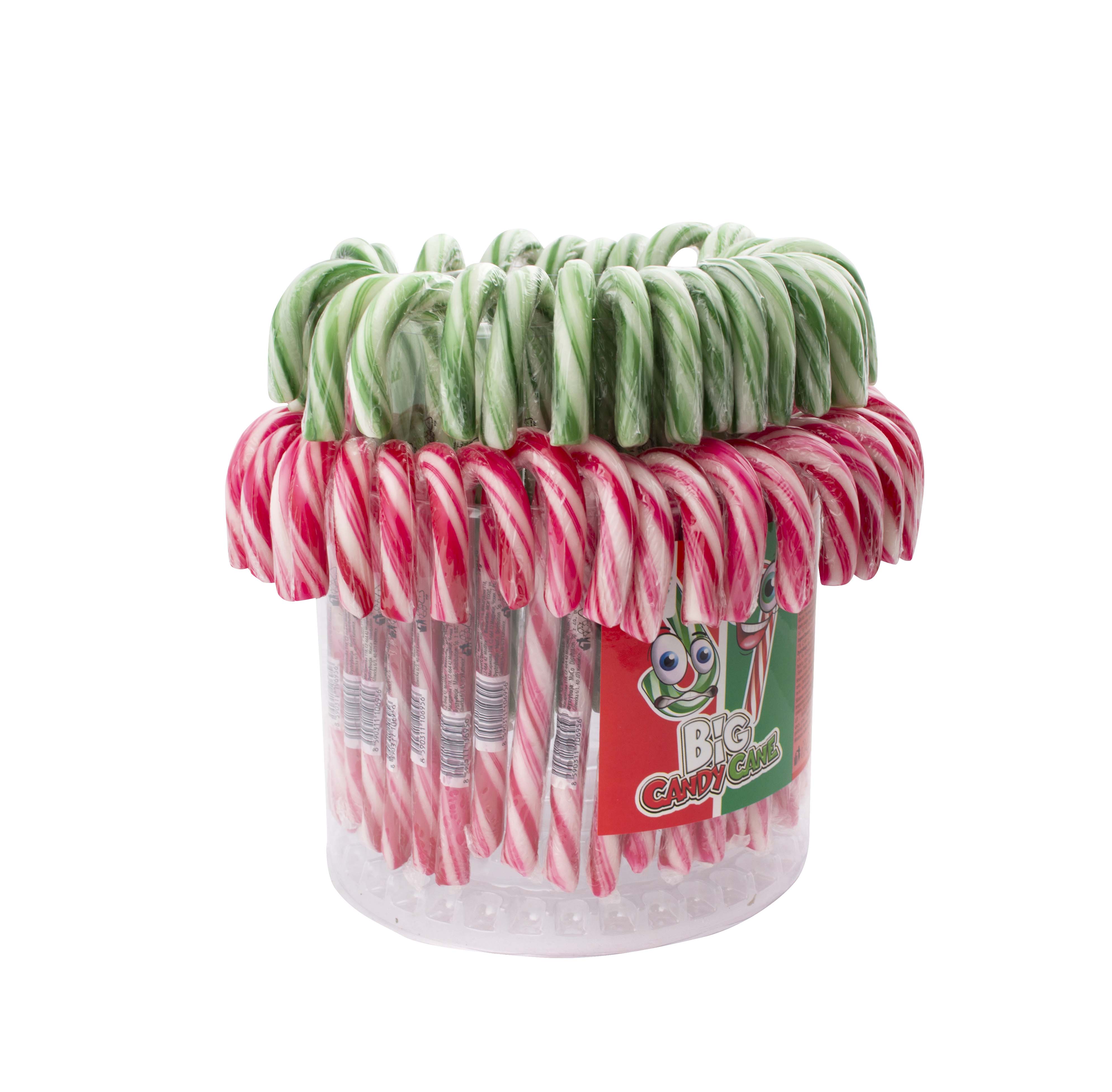 Big Candy Cane Color Mix - lízátko hůlka 28g