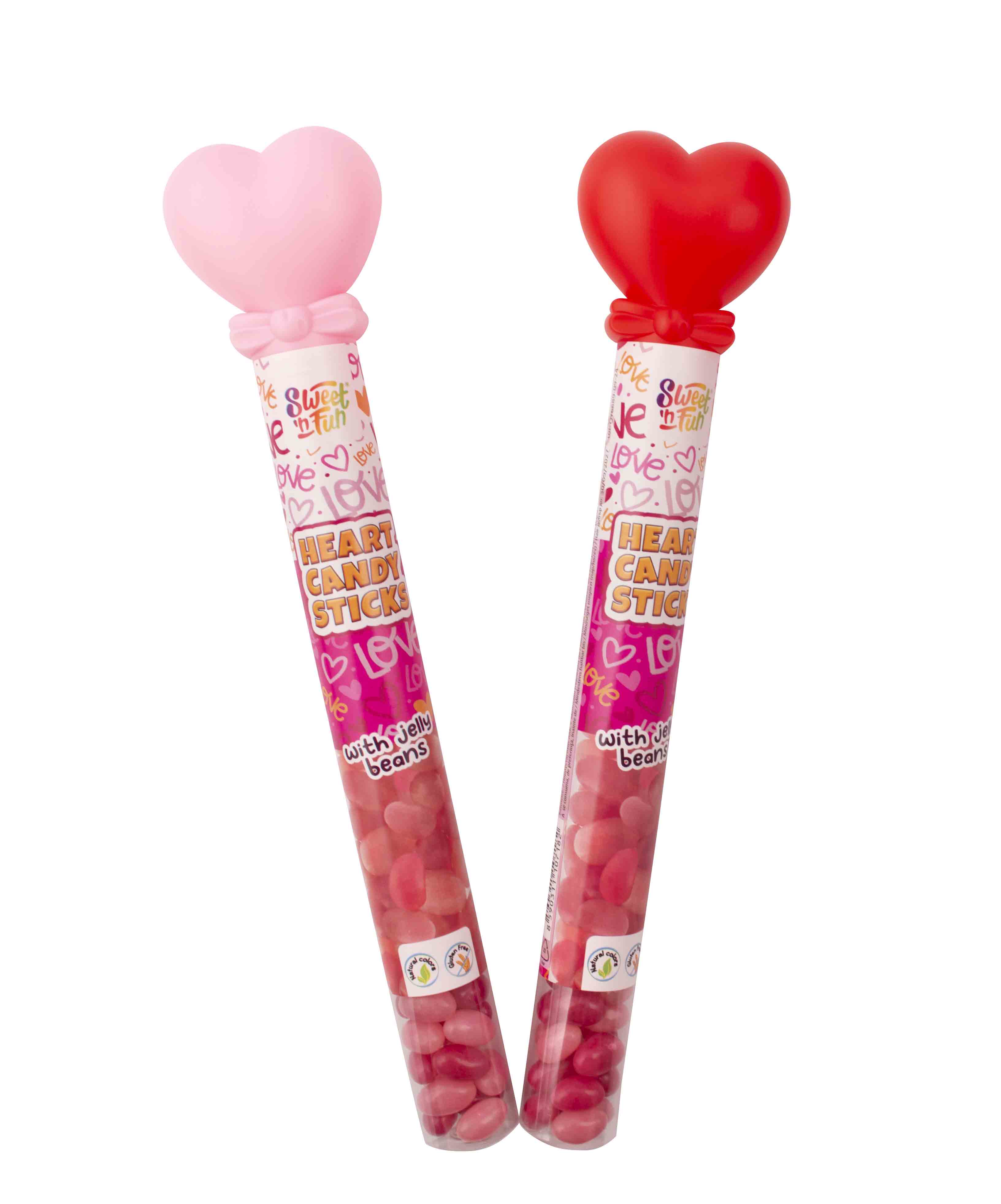 Heart Candy Stick - srdce s jelly beans 80g